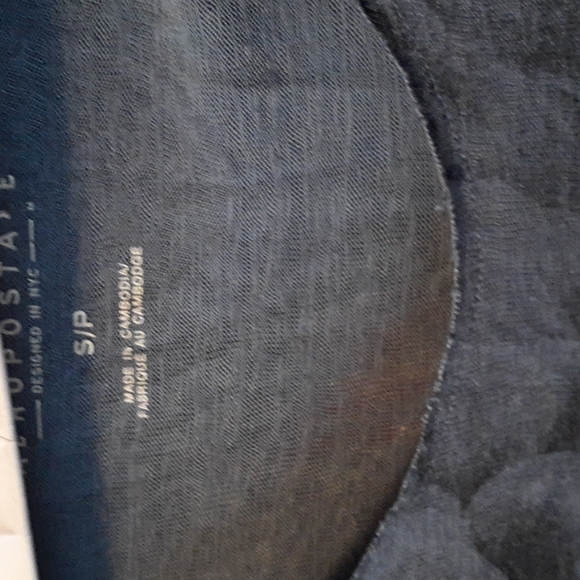 Aeropostale blue frayed tee sz SP - Picture 3 of 5